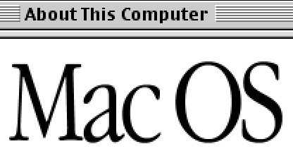 About This Computer Mac OS